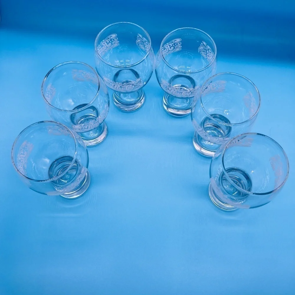 SET OF 6 PEPSI-COLA VINTAGE 70’S GLASSWARE